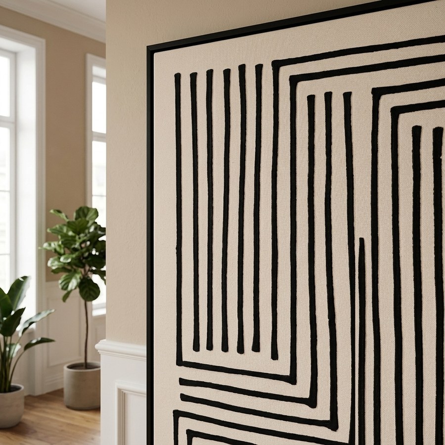 ai-miljoe-3-lipari-l-rredsprint-i-sort-beige-fra-house-nordic-60x90-cm-no-3-175228 Lipari Lærredsprint i Sort/beige Fra House Nordic | 60x90 cm - No.3 - Billede 3