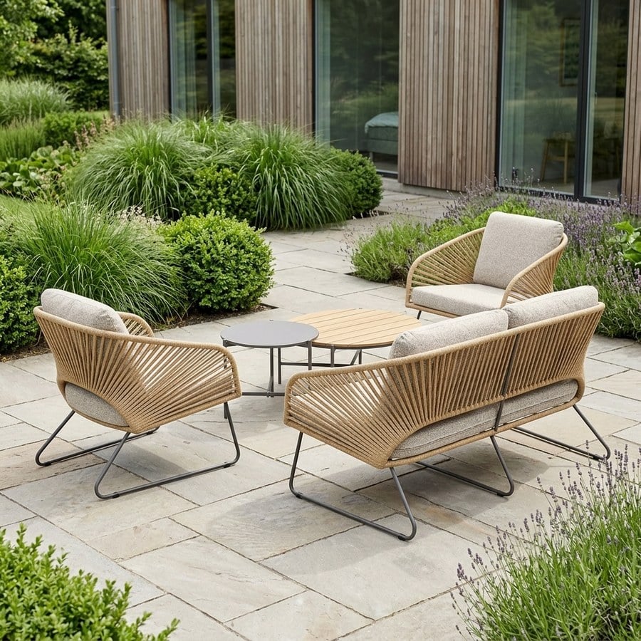 Novella Loungesæt i Sand inkl. Beige Hynder fra House Nordic | L78xB71/162xH73cm - Billede 3