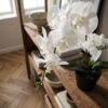 Orkidé - Kunstig Plante i Grøn/Hvid Fra House Nordic | PE Plastik - H:49 cm - Billede 3