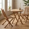 ai-miljoe-3-oviedo-caf-bord-i-teak-og-2-toledo-spisebordsstole-i-teak-fra-house-nordic-70-188887 Oviedo Cafébord i Teak og 2 Toledo Spisebordsstole i Teak Fra House Nordic | Ø70 - Billede 3