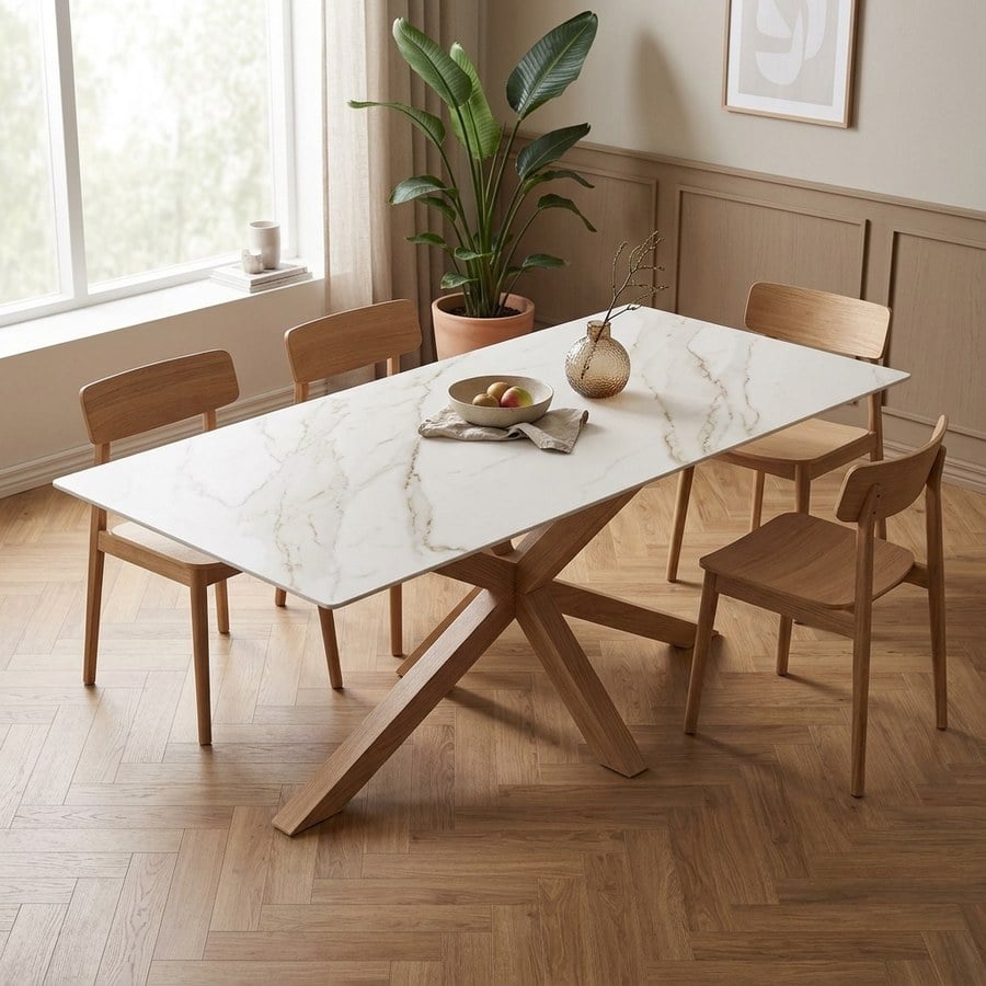 ai-miljoe-3-ravello-spisebord-i-natur-egetr-og-keramik-fra-unique-furniture-90x160x75-5cm-237137 Ravello Spisebord i Natur Egetræ og Keramik fra Unique Furniture | 90x160x75,5cm - Billede 3