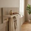 ai-miljoe-3-rocca-v-ghylde-med-knager-i-beige-mdf-fra-house-nordic-l12xb50xh16cm-218149 Rocca Væghylde med Knager i Beige MDF fra House Nordic | L12xB50xH16cm - Billede 3