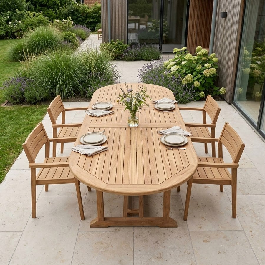 ai-miljoe-3-salamanca-udtr-ks-havebord-i-massiv-teaktr-fra-house-nordic-90x180-240x75cm-156899 Salamanca Udtræks Havebord i Massiv Teaktræ fra House Nordic | 90x180/240x75cm - Billede 3