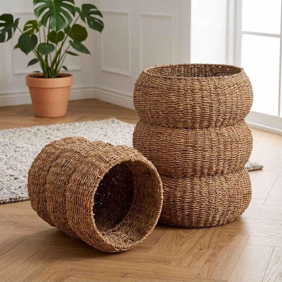 ai-miljoe-3-sarbas-kurve-i-naturflet-fra-house-nordic-25-35x35-45-cm-164733 Sarbas kurve i naturflet fra House Nordic | ø25-35x35-45 cm - Billede 3