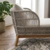 Terracina Solseng i Massiv Akacietræ inkl. Beige Hynder og flet fra House Nordic | L190xB87xH72,6cm - Billede 3