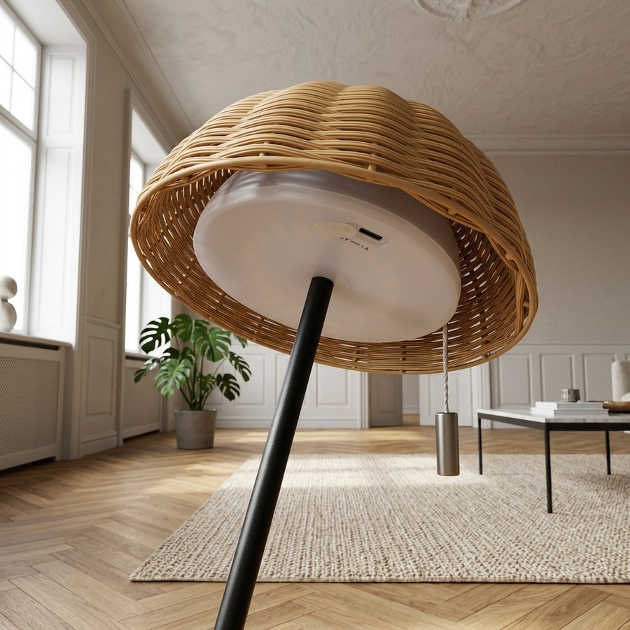 ai-miljoe-3-wigan-bordlampe-i-natur-sort-fra-house-nordic-15xh32cm-223018 Wigan Bordlampe i Natur/Sort fra House Nordic | Ø15xH32cm - Billede 3