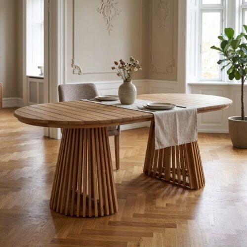 Berja Spisebord i Natur Teaktræ fra House Nordic | L200xB100xH75 cm - Billede 1