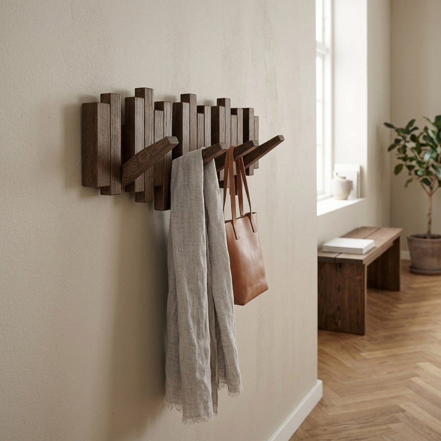 ai-miljoe-web-1-caltra-knager-kke-i-m-rkebrun-egetr-fra-house-nordic-b40xd3xh18-cm Caltra Knagerække i Mørkebrun Egetræ fra House Nordic | B40xD3xH18 cm - Billede 1