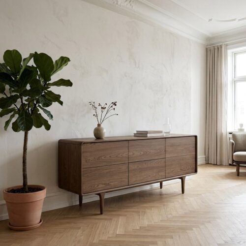 Darwin Skænk i Mørkebrun Egetræ fra House Nordic | B180xD45xH75 cm - Billede 1