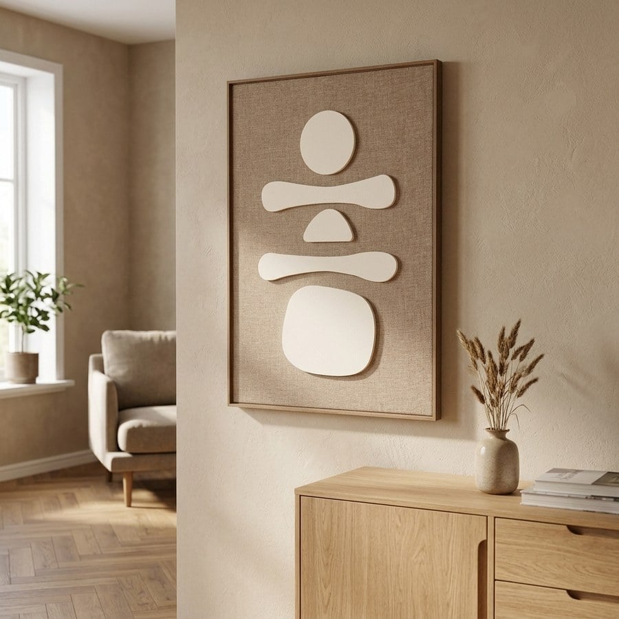 ai-miljoe-web-1-diva-no-1-relief-v-gdekoration-i-brun-beige-mdf-fra-house-nordic-b50xd Diva No.1 Relief Vægdekoration i Brun/Beige MDF fra House Nordic | B50xD2,5xH70 cm - Billede 1