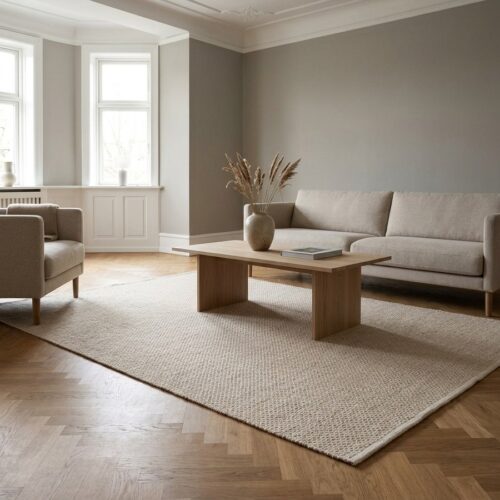 Gaya Gulvtæppe i Beige Uld fra House Nordic | L300xB200 cm - Billede 1