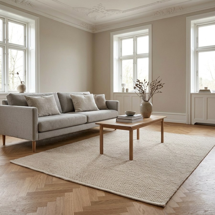 ai-miljoe-web-1-gaya-t-ppe-i-beige-uld-fra-house-nordic-b160xl230-cm Gaya Tæppe i Beige Uld fra House Nordic | B160xL230 cm - Billede 1