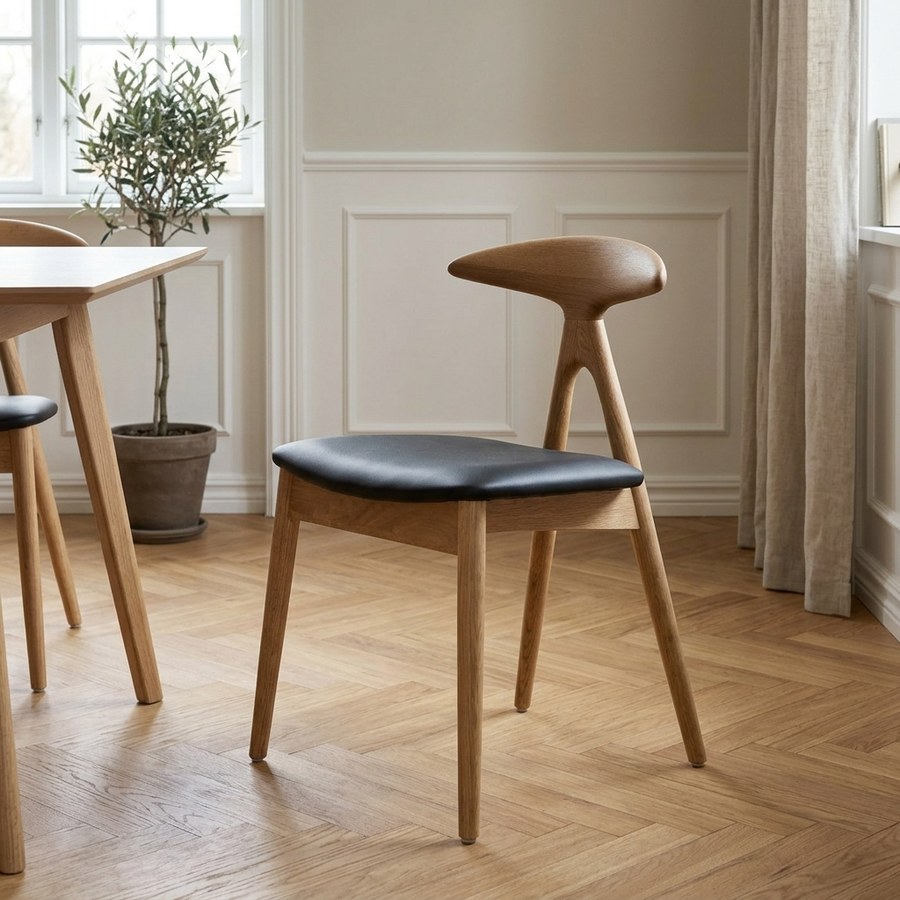 ai-miljoe-web-1-lanuza-spisebordsstol-i-sort-pu-ben-i-natur-egetr-fra-house-nordic-b48 Lanuza Spisebordsstol i Sort PU & Ben i Natur Egetræ fra House Nordic | B48xL51xH77 cm - Billede 1