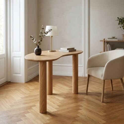 Livigno Skrivebord i Natur Egetræ fra House Nordic | L60xB120xH75 cm - Billede 1