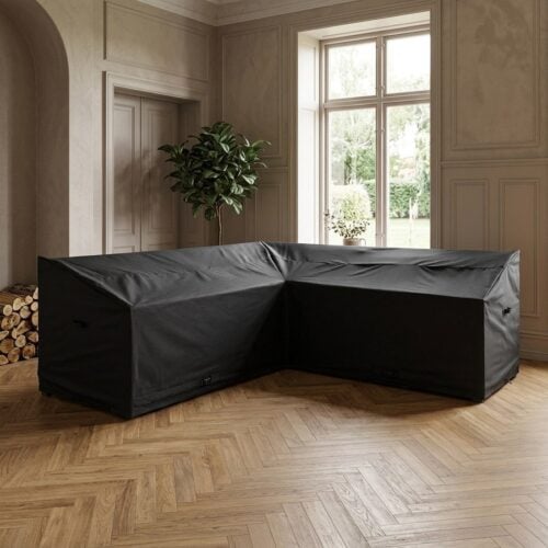 Luksus Overtræk til Hjørnesæt i Sort Polyester fra House Nordic | L252xB100xH65/90 cm - Billede 1