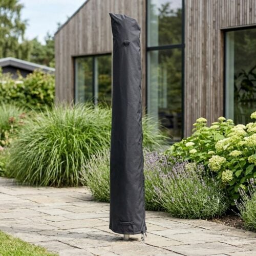 Luksus Overtræk til Markedsparasol i Sort Polyester fra House Nordic | Ø35/55xH225 cm - Billede 1