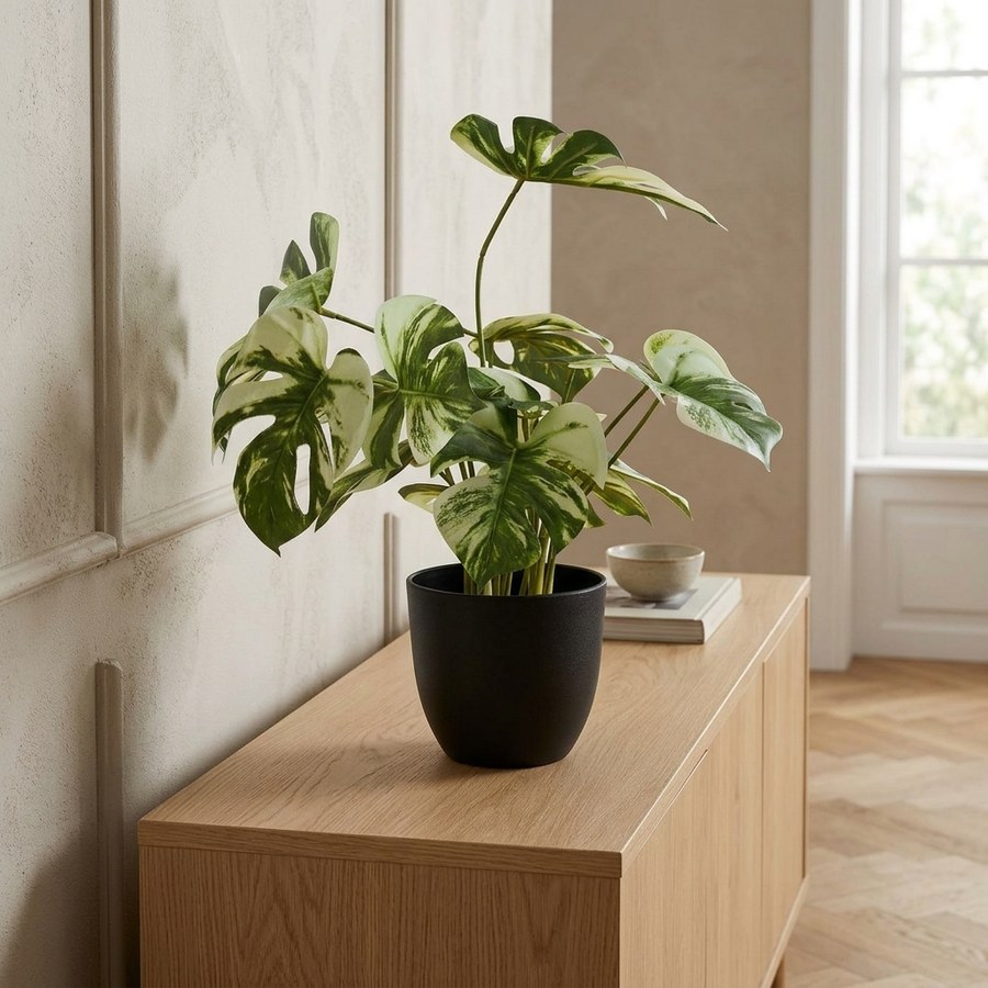 ai-miljoe-web-1-monstera-kunstig-plante-i-gr-n-pe-plastik-fra-house-nordic-l26xb26xh41 Monstera Kunstig Plante i Grøn PE Plastik fra House Nordic | L26xB26xH41 cm - Billede 1