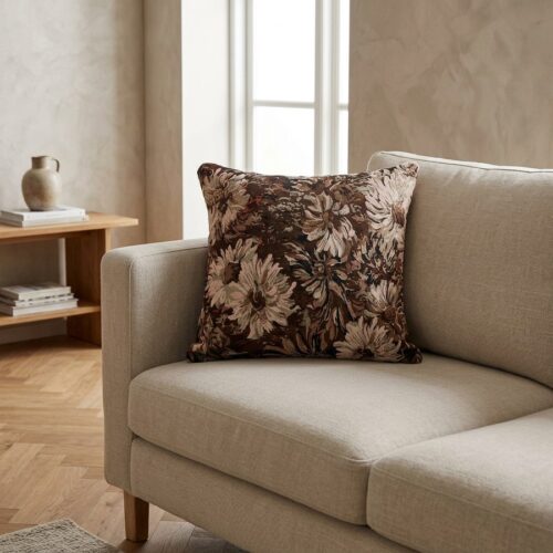 Nadi Pude i Brun/Beige Polyester fra House Nordic | L45xB45 cm - Billede 1