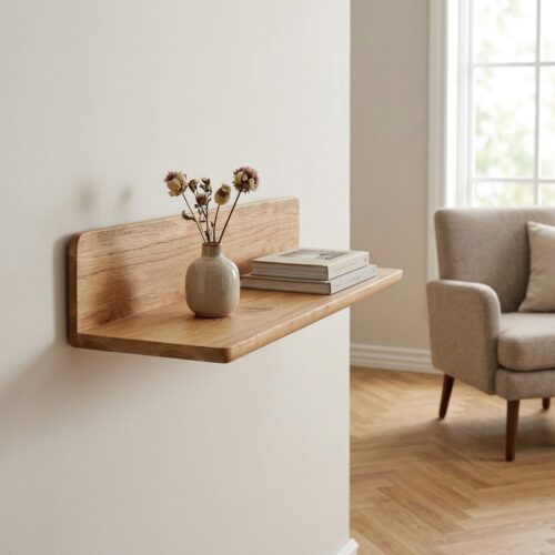 Salina Væghylde i Egetræ fra House Nordic | B60xD22xH12 cm - Billede 1