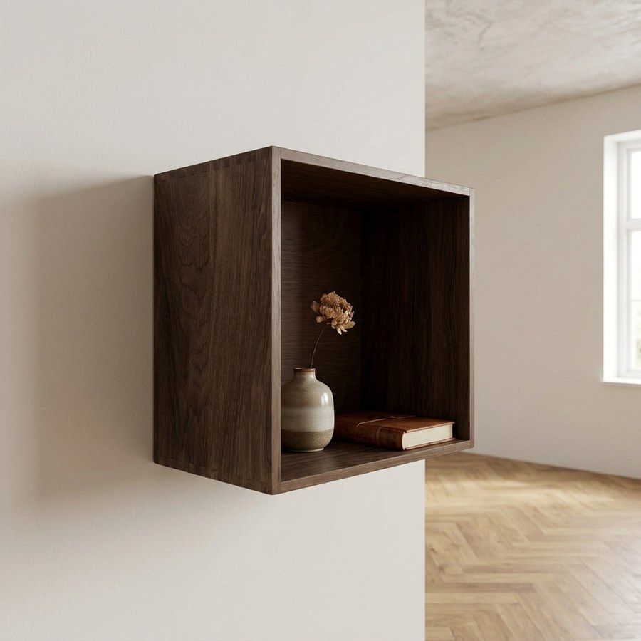 ai-miljoe-web-1-townsville-v-ghylde-i-m-rkebrun-egetr-fra-house-nordic-b30xd18xh30-cm Townsville Væghylde i Mørkebrun Egetræ fra House Nordic | B30xD18xH30 cm - Billede 1