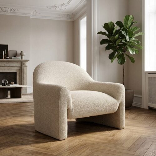 Zahara Loungestol i Beige Polyester fra House Nordic | B85,5xL81xH74,5 cm - Billede 1