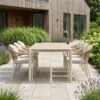 Abela Havemøbelsæt med Abela Spisebordsstole i Sand/Natur Nonwood & PE Rattan fra House Nordic | 6 Stole & 1 Bord - Billede 2