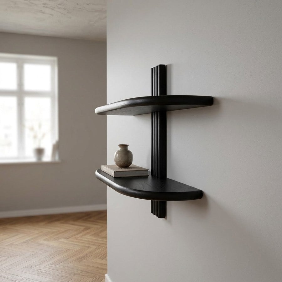 ai-miljoe-web-2-aliano-v-ghylde-i-sort-egetr-fra-house-nordic-b65xd17-5xh42-5-cm Aliano Væghylde i Sort Egetræ fra House Nordic | B65xD17,5xH42,5 cm - Billede 2