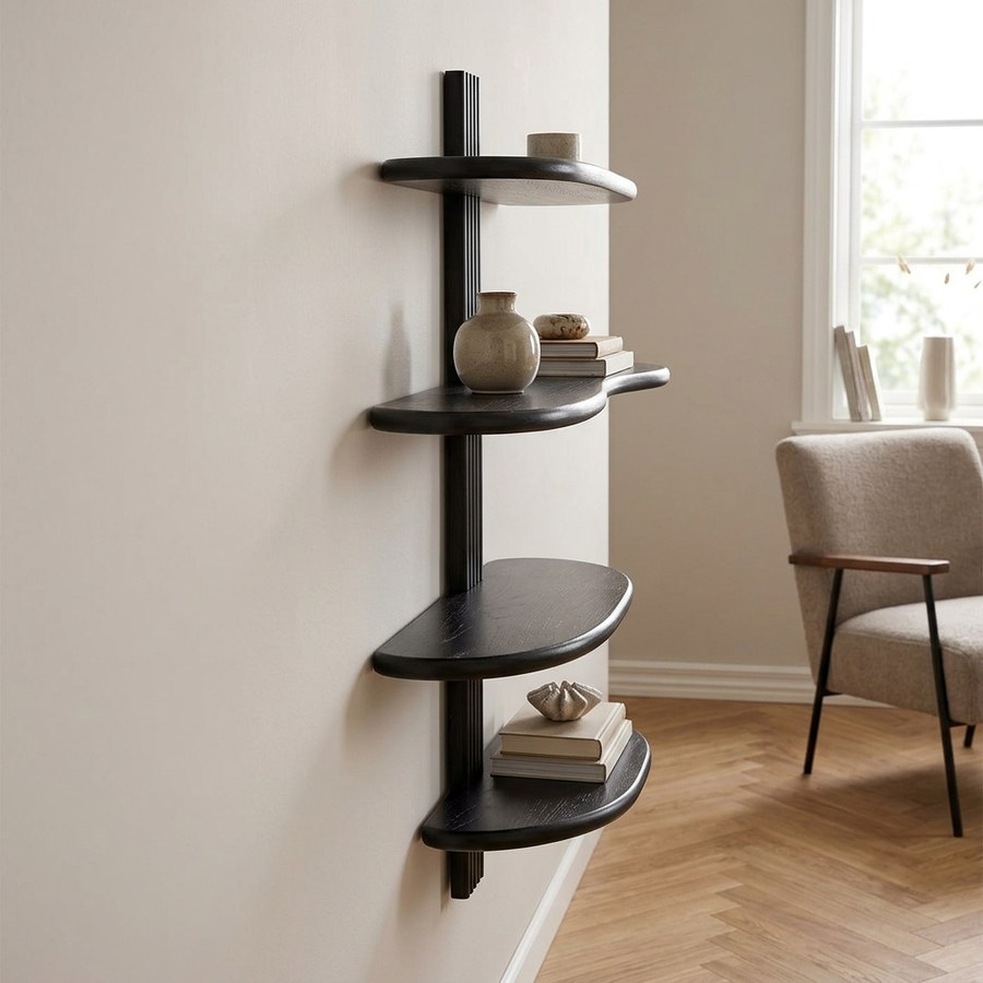ai-miljoe-web-2-aliano-v-ghylde-i-sort-egetr-fra-house-nordic-b80xd17-5xh88-cm Aliano Væghylde i Sort Egetræ fra House Nordic | B80xD17,5xH88 cm - Billede 2