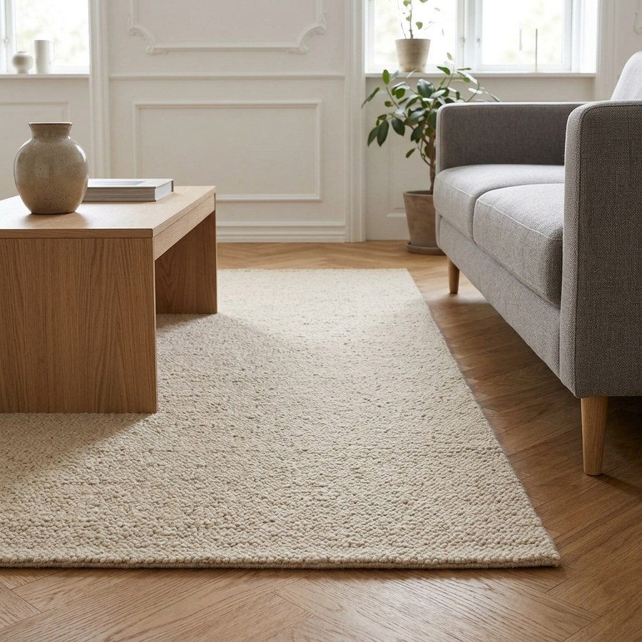 Bela Tæppe i Beige Uld fra House Nordic | B200xL300 cm - Billede 2