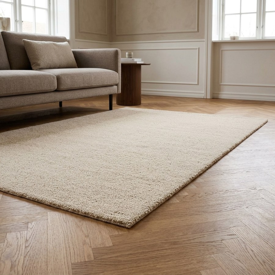 Bela Tæppe i Beige Uld fra House Nordic | L230xB160 cm - Billede 2