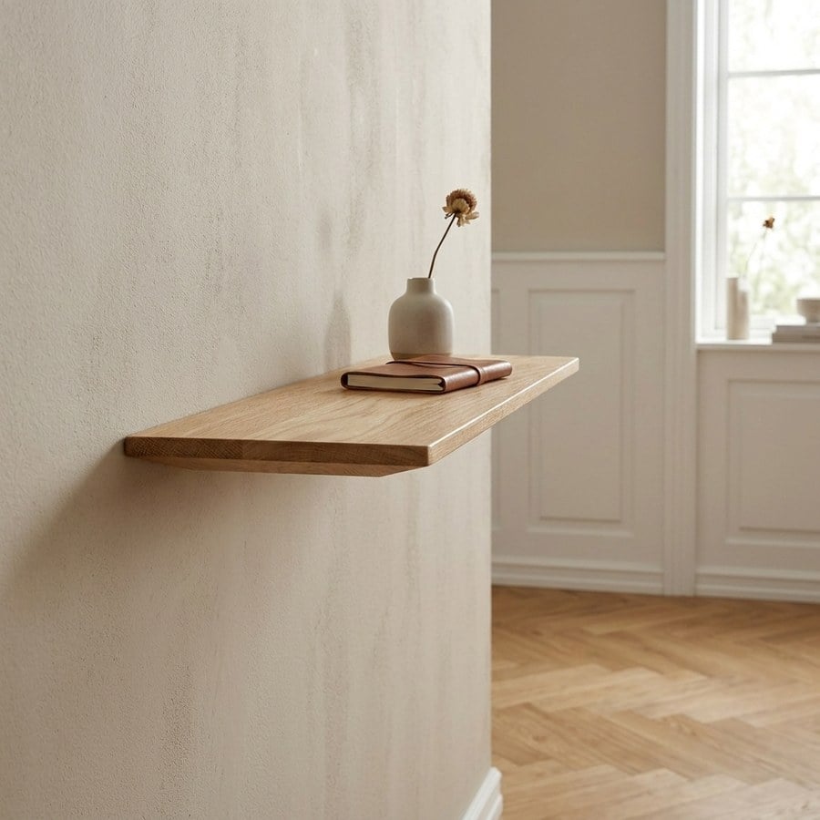 Calcata Væghylde i Egetræ fra House Nordic | B42,5xD14,5xH3 cm - Billede 2