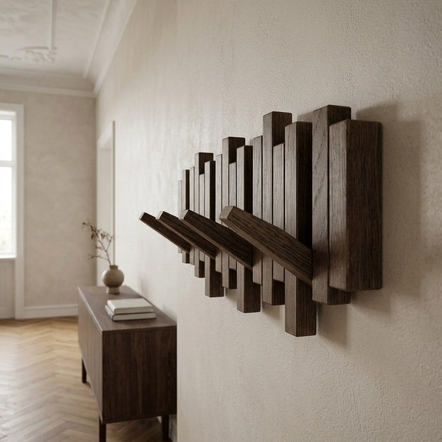 ai-miljoe-web-2-caltra-knager-kke-i-m-rkebrun-egetr-fra-house-nordic-b40xd3xh18-cm Caltra Knagerække i Mørkebrun Egetræ fra House Nordic | B40xD3xH18 cm - Billede 2