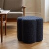 Durban Puf i Blå Polyester fra House Nordic | Ø42xH38 cm - Billede 2