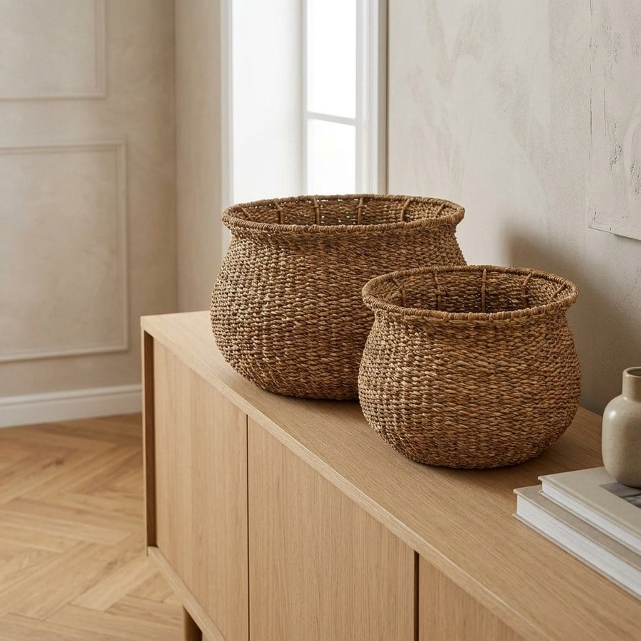 Eden Kurve i Natur Søgræs fra House Nordic | 2 Kurve - Billede 2