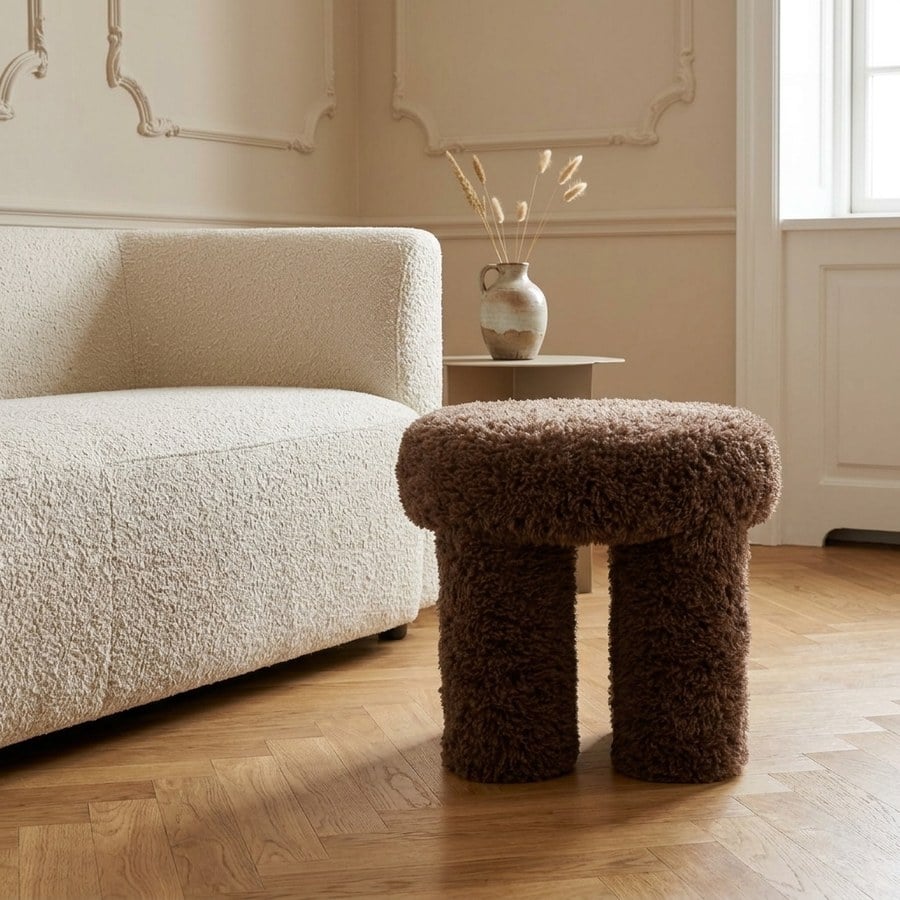 ai-miljoe-web-2-gisborne-puf-i-brun-polyester-fra-house-nordic-42xh38-cm Gisborne Puf i Brun Polyester fra House Nordic | Ø42xH38 cm - Billede 2