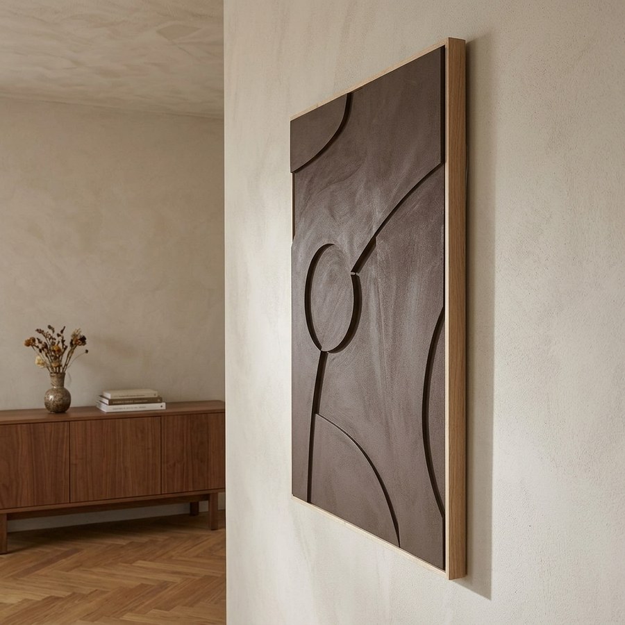 Isabella Relief Vægdekoration i Brun MDF fra House Nordic | B60xD4,4xH90 cm - Billede 2
