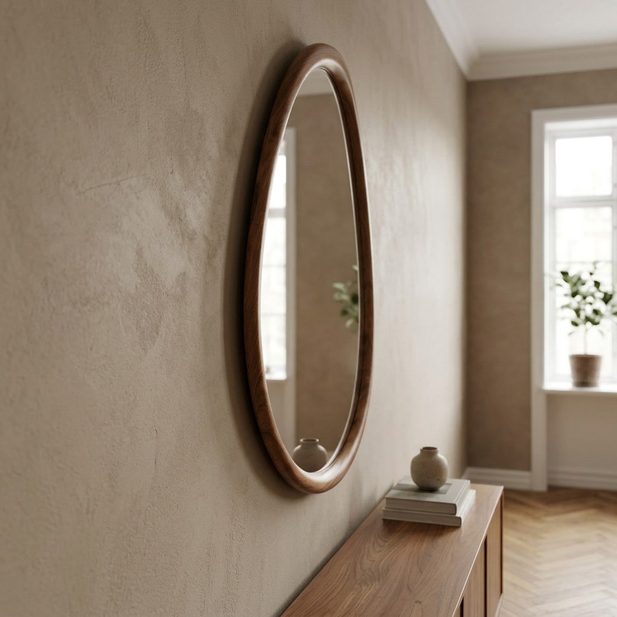 Luxon Spejl i Natur MDF fra House Nordic | B50xD2xH80 cm - Billede 2