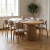 ai-miljoe-web-2-osaka-spisebordss-t-med-levanto-spisebordsstole-i-natur-egetr-sand-pol Osaka Spisebordssæt med Levanto Spisebordsstole i Natur Egetræ & Sand Polyester fra House Nordic | 6 Stole & 1 Bord - Billede 2