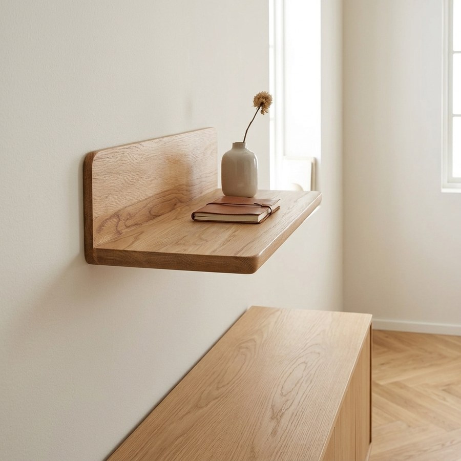 Salina Væghylde i Egetræ fra House Nordic | B40xD22xH12 cm - Billede 2