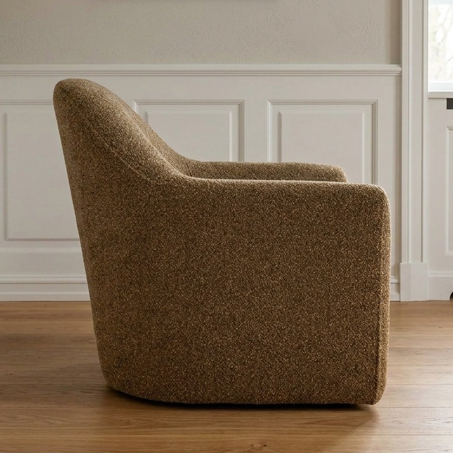 Zahara Loungestol i Gyldenbrun Polyester fra House Nordic | B85,5xL81xH74,5 cm - Billede 2