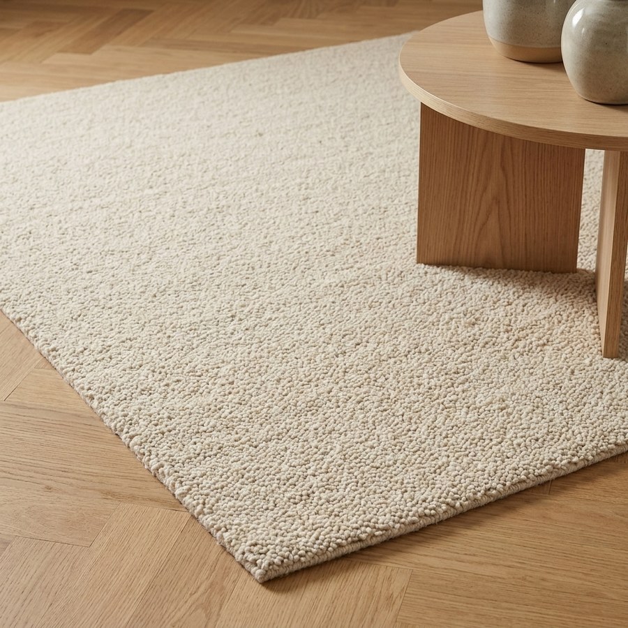 Bela Tæppe i Beige Uld fra House Nordic | L230xB160 cm - Billede 3