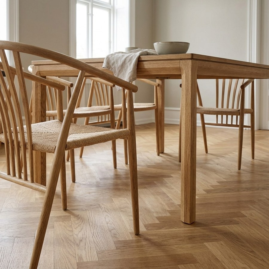 ai-miljoe-web-3-bowen-spisebordss-t-med-agustin-spisebordsstole-i-natur-egetr-fra-hous Bowen Spisebordssæt med Agustin Spisebordsstole i Natur Egetræ fra House Nordic | 6 Stole & 1 Bord - Billede 3