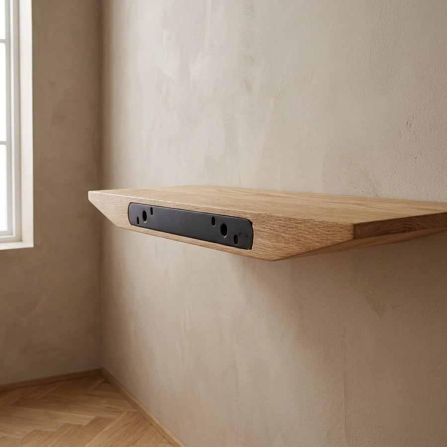 Calcata Væghylde i Egetræ fra House Nordic | B42,5xD14,5xH3 cm - Billede 3