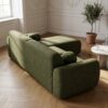 ai-miljoe-web-3-clyde-loungesofa-venstrevendt-i-olivengr-n-polyester-med-puder-fra-hou Clyde Loungesofa Venstrevendt i Olivengrøn Polyester med Puder fra House Nordic | B300xL109-177xH75 cm - Billede 3