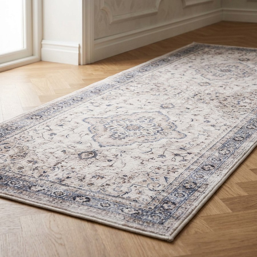 ai-miljoe-web-3-havana-l-ber-i-off-white-beige-st-vet-bl-polyester-fra-house-nordic-b8 Havana Løber i Off White/Beige/Støvet Blå Polyester fra House Nordic | B80xL200 cm - Billede 3