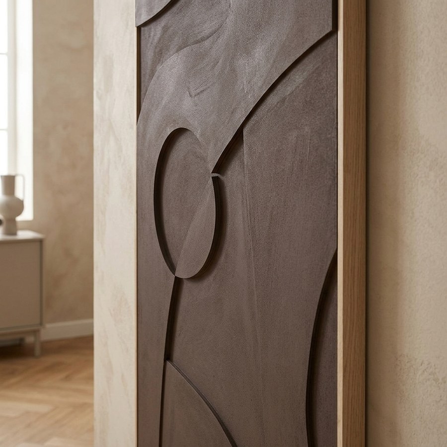 Isabella Relief Vægdekoration i Brun MDF fra House Nordic | B60xD4,4xH90 cm - Billede 3
