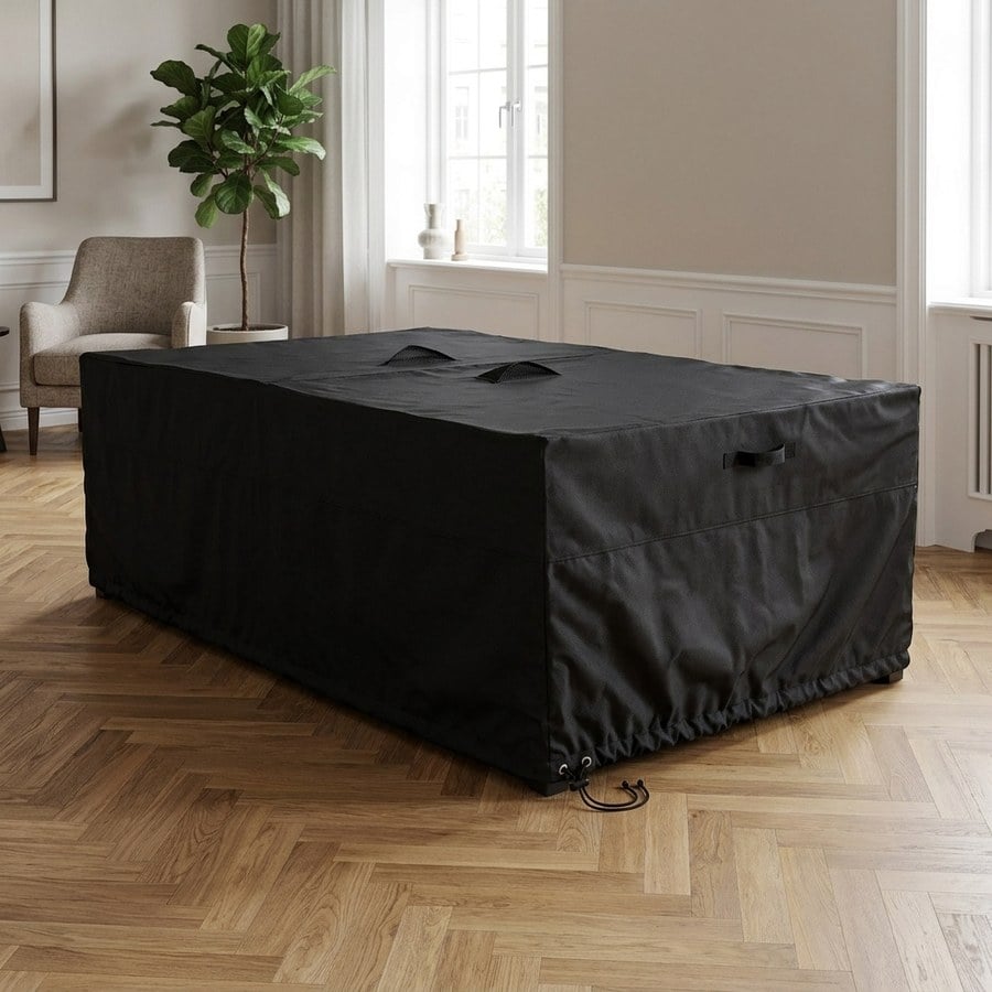 Luksus Overtræk til Lounge & Sofasæt i Sort Polyester fra House Nordic | L210xB180xH95 cm - Billede 3