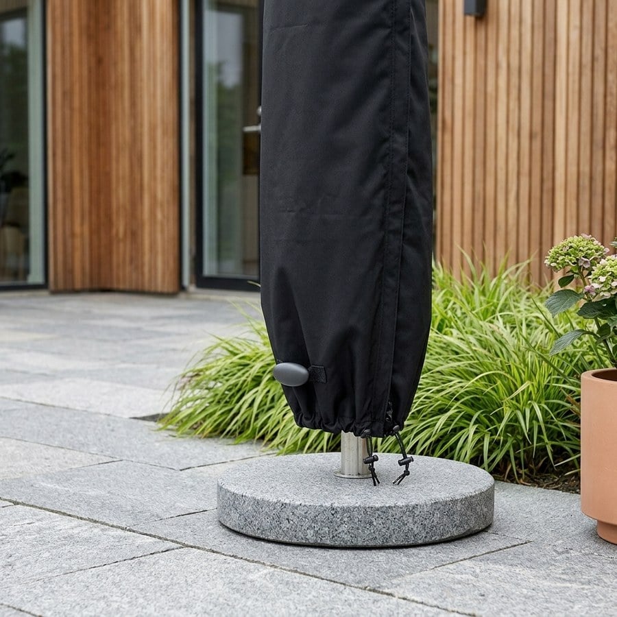 Luksus Overtræk til Markedsparasol i Sort Polyester fra House Nordic | Ø35/55xH225 cm - Billede 3