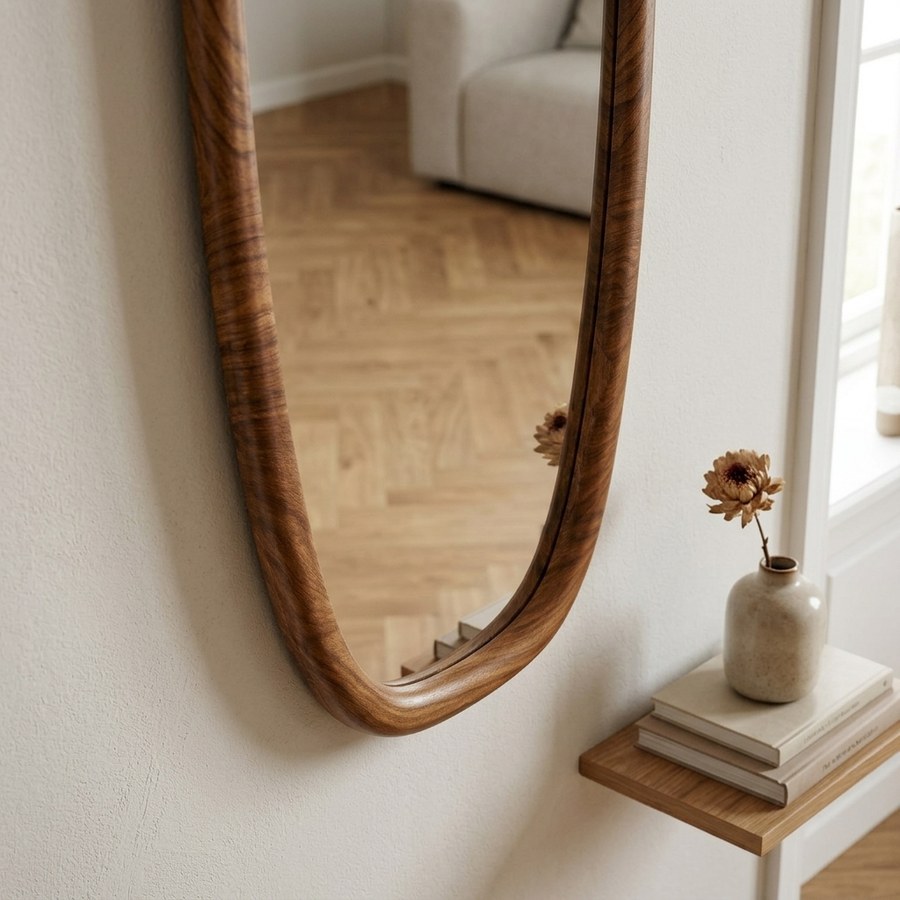 Luxon Spejl i Natur MDF fra House Nordic | B40xD2xH150 cm - Billede 3
