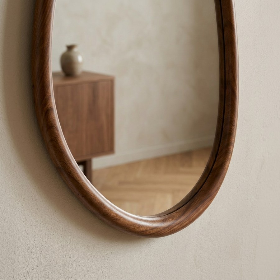 Luxon Spejl i Natur MDF fra House Nordic | B50xD2xH80 cm - Billede 3